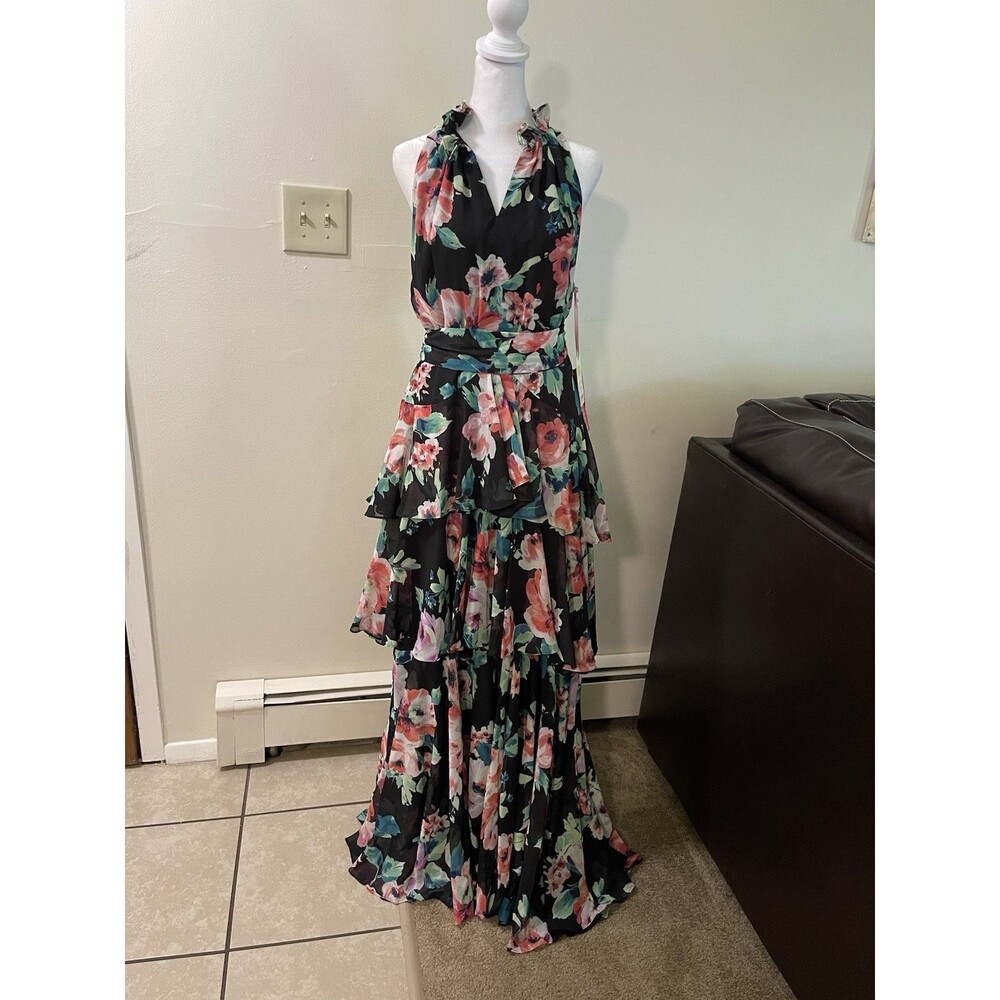 Alex Marie Willow Ruffle Tier Maxi Dress Size 12. NWT